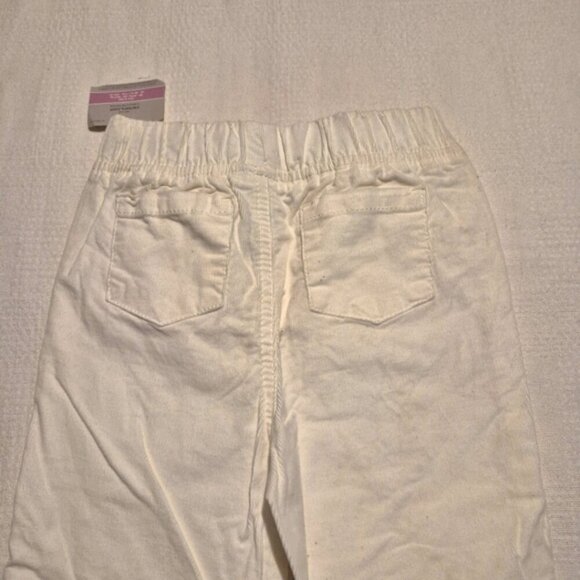 Carter's girls size 6 white pull on stretchy corduroy pants, NWT - Picture 4 of 7